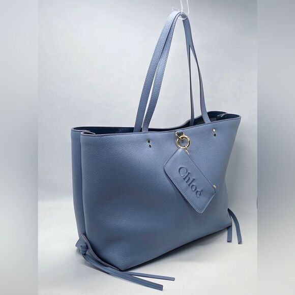 Chloe Sense Large Tote Bag in Grained Leather - Picture 3 of 15